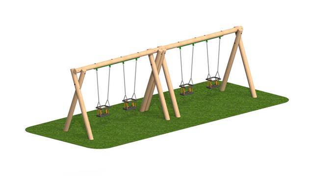 2m Timber Swing 3